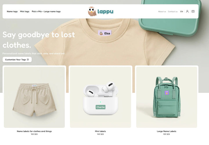 Rabattkod på namnlappar – få 5 % rabatt med bonuskoden LAPPU