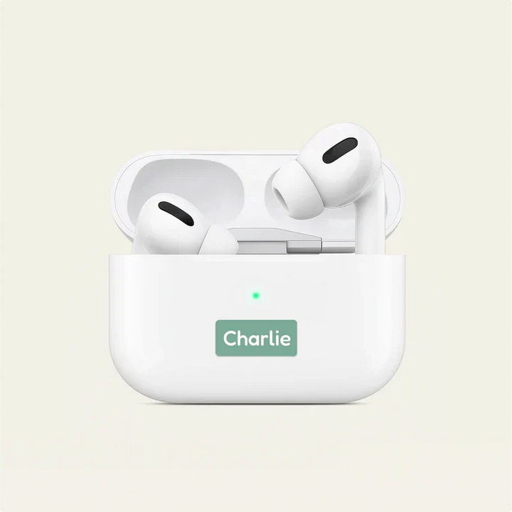 Små namlappar– små, smidiga namnlappar för nappar, AirPods, pennor och leksaker
